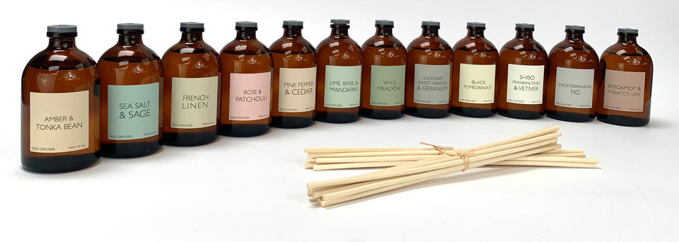 Heaven Scent Amber Heritage Range Reed Diffuser - Mediterranean Fig 100ml
