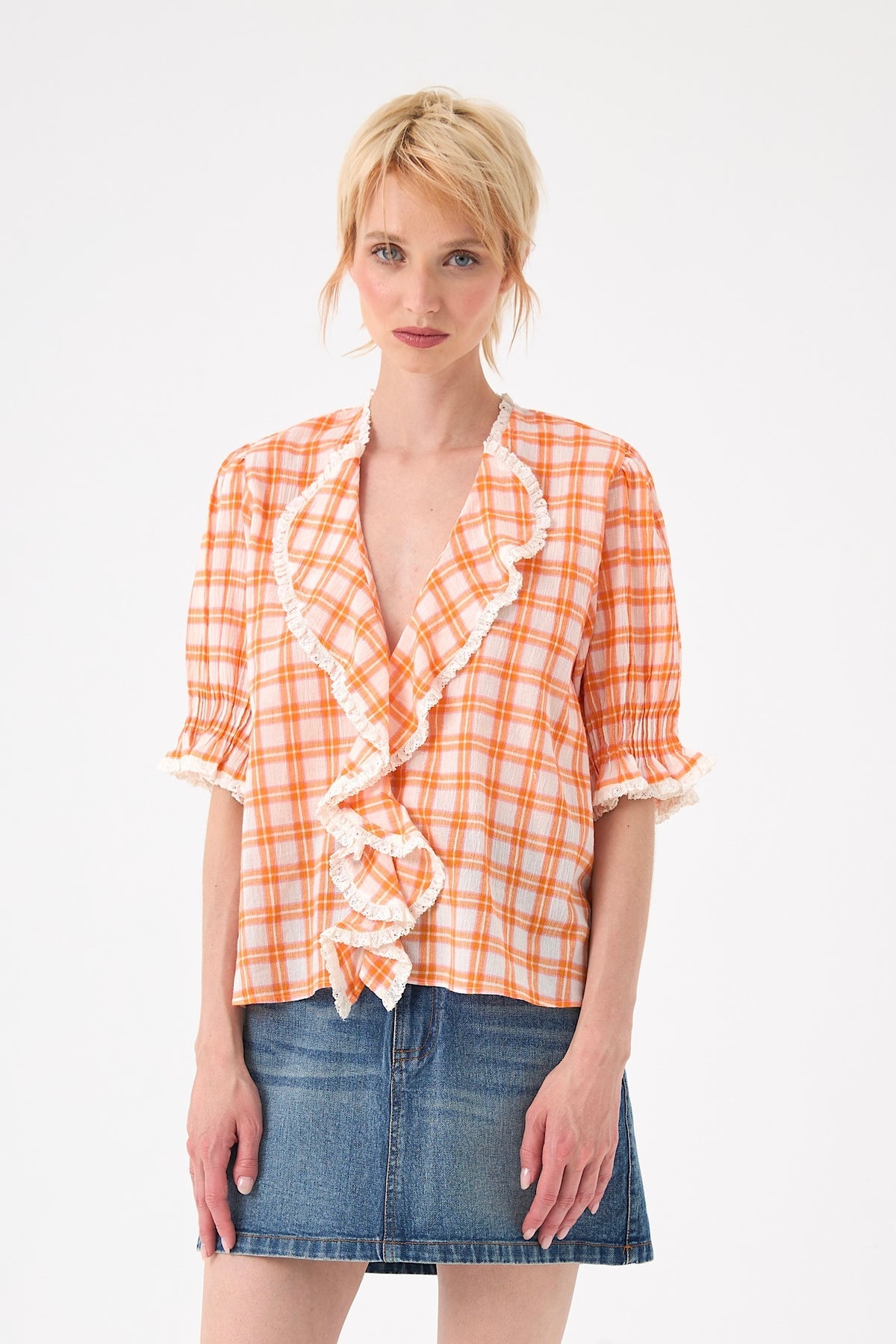 Chico Soleil MIRO BLOUSE in Bloom Check