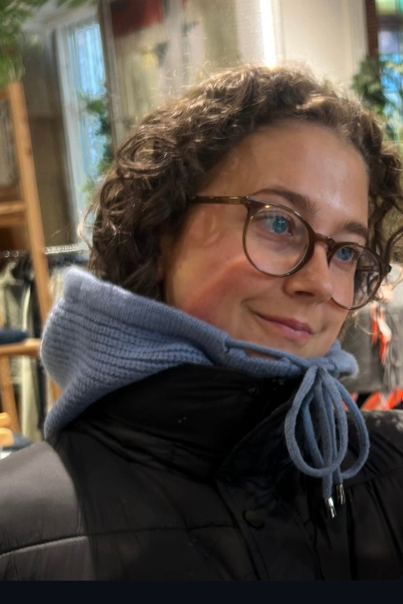 Ost London Marie Wool Balaclava -Blue