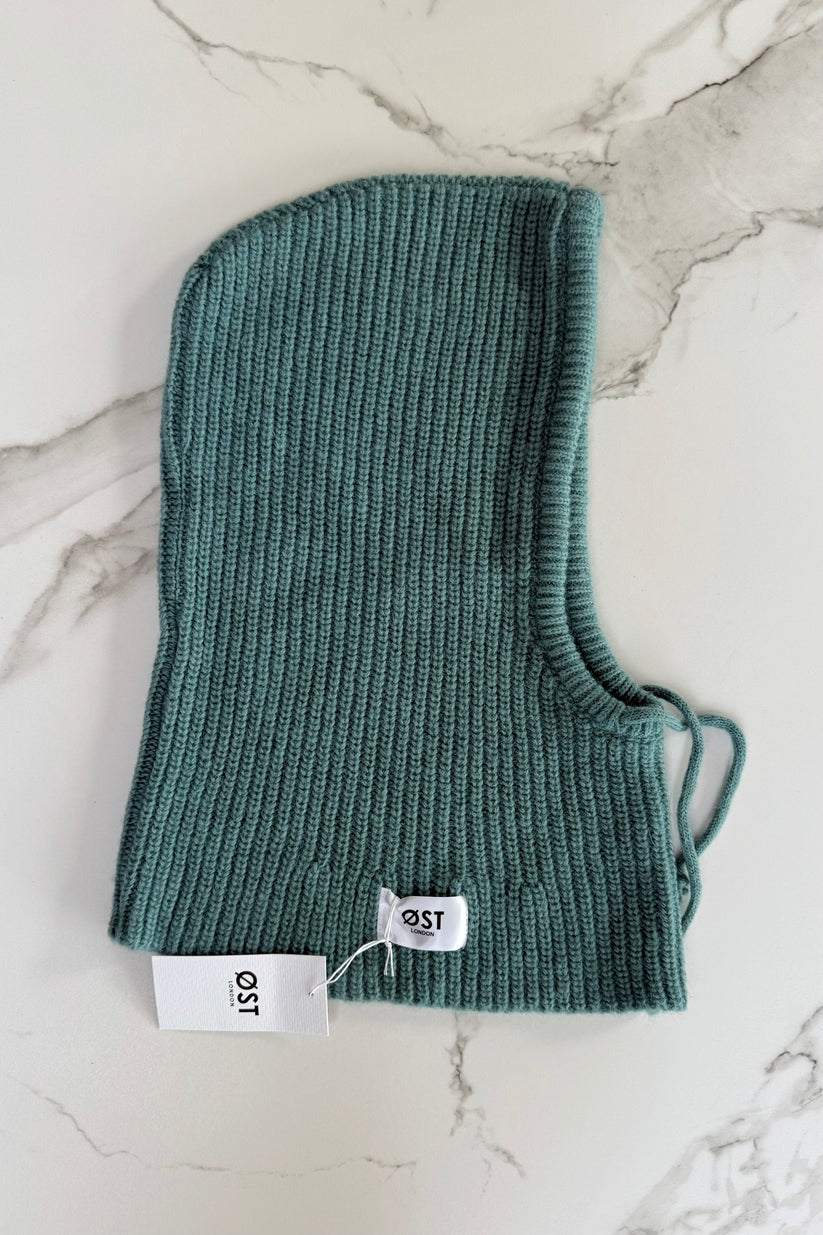 Ost London Marie Mohair Balaclava -Teal
