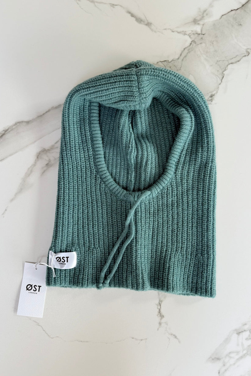 Ost London Marie Mohair Balaclava -Teal