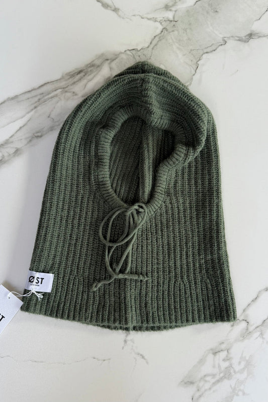 Ost London Marie Mohair Balaclava -Khaki