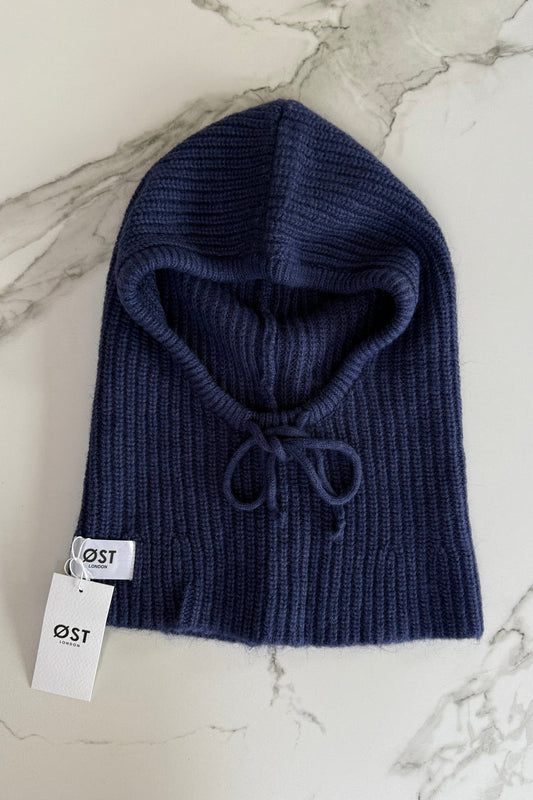 Ost London Marie Mohair Balaclava - Blue Navy