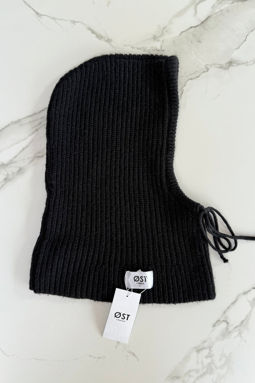 Ost London Marie Mohair Balaclava -Black