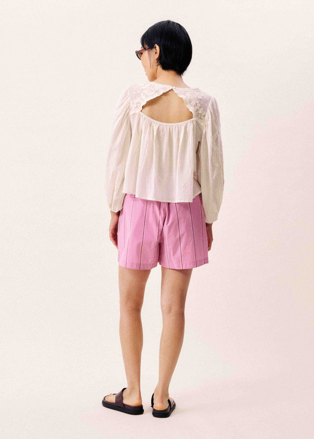 FRNCH Acaste Blouse in Creme