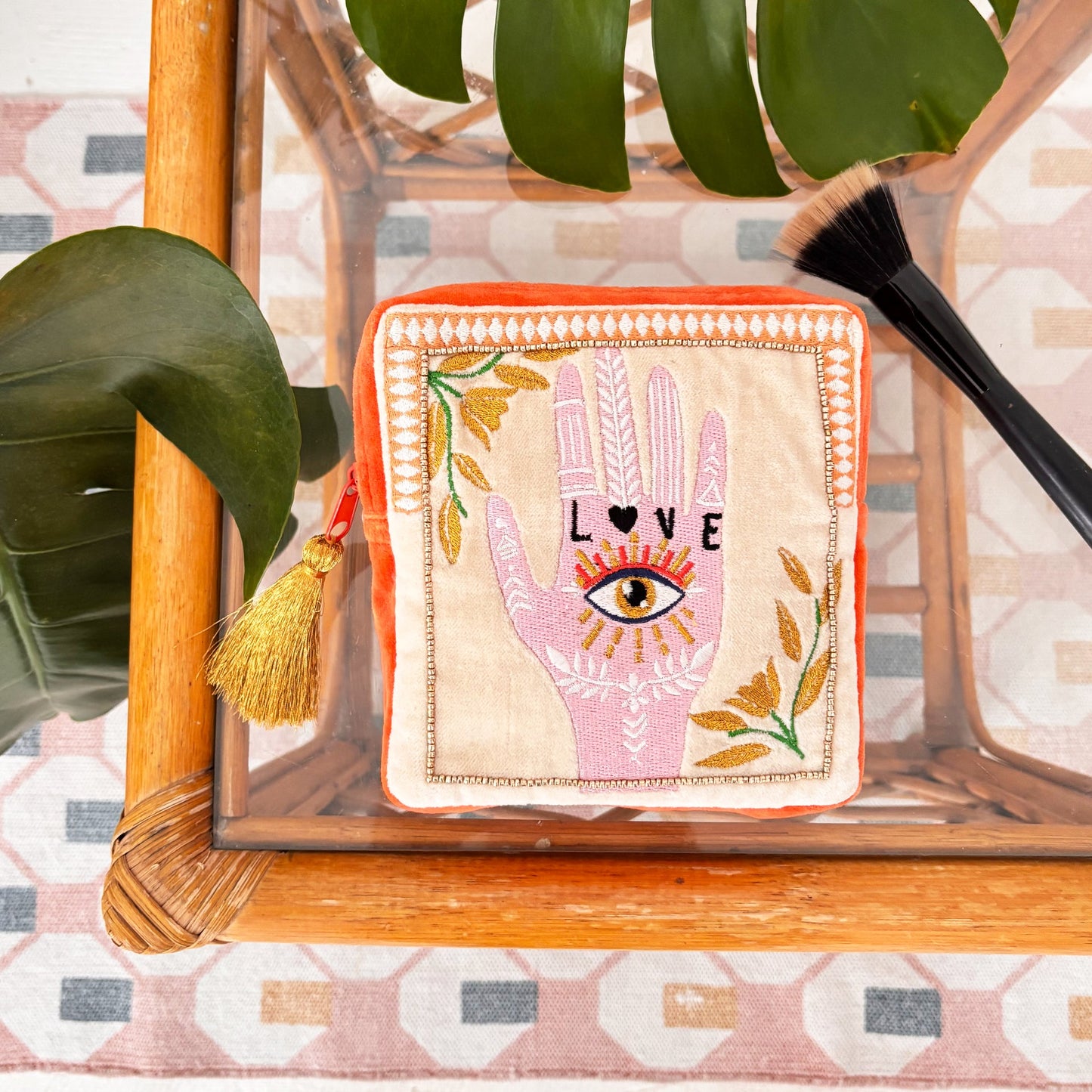 House of Disaster Inked Square Makeup Bag