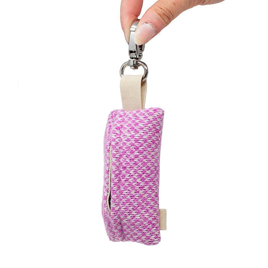 Stocky & Dee Harris Design - Luxury Poo Bag Holder - Pink & Dove