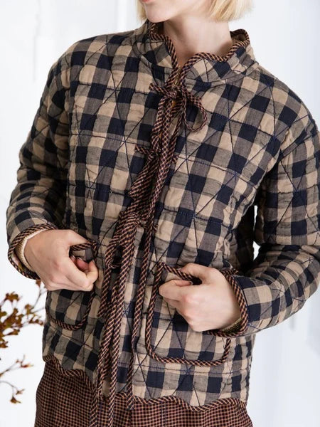 Bonte London Mikka Reversible Jacket in Ink & Sand