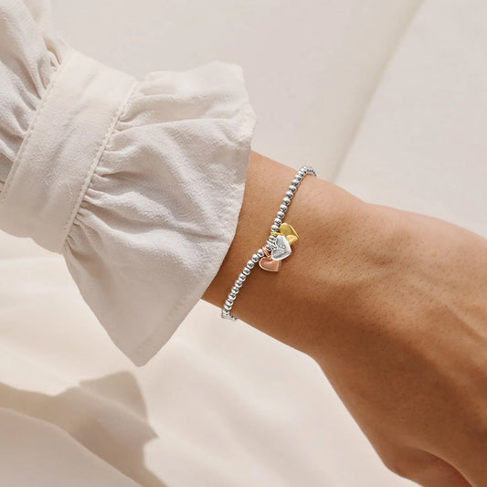 Joma Jewellery A Little Charmed Moments 'Happy 18th Birthday' Bracelet In Silver, Gold, and Rose Gold Plating