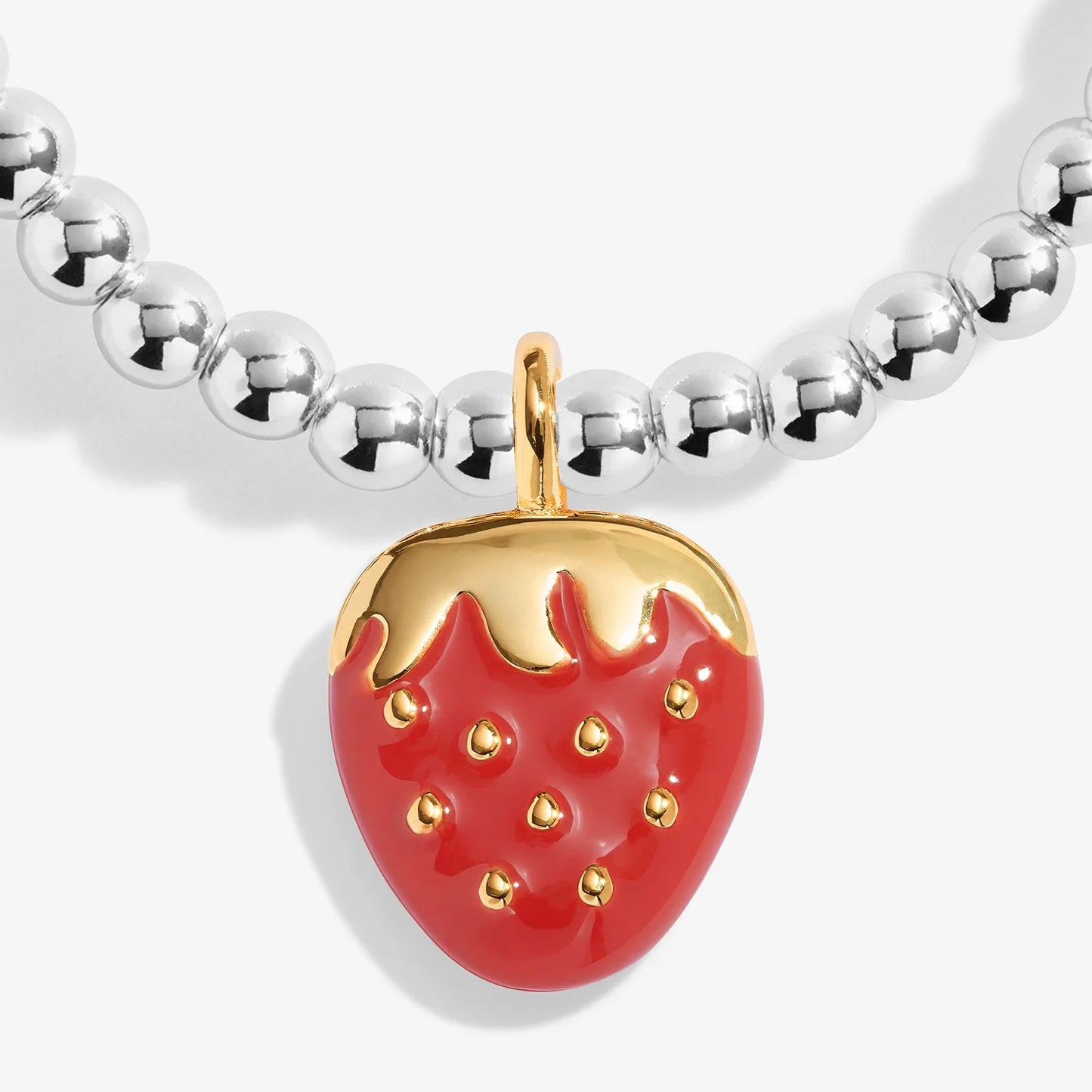 Joma Jewellery A Little Vibes 'So Berry Loved' Bracelet In Silver And Gold Plating