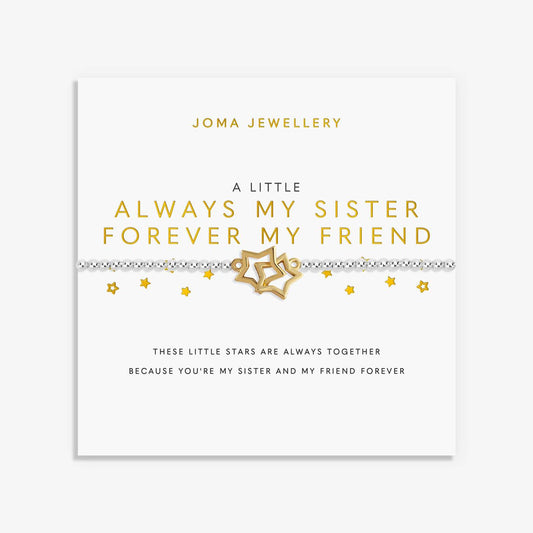 Joma Jewellery A Little 'Always My Sister, Forever My Friend' Bracelet
