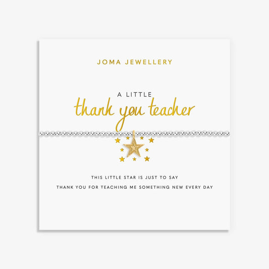 Joma Jewellery A Little 'Thank You Teacher' Bracelet