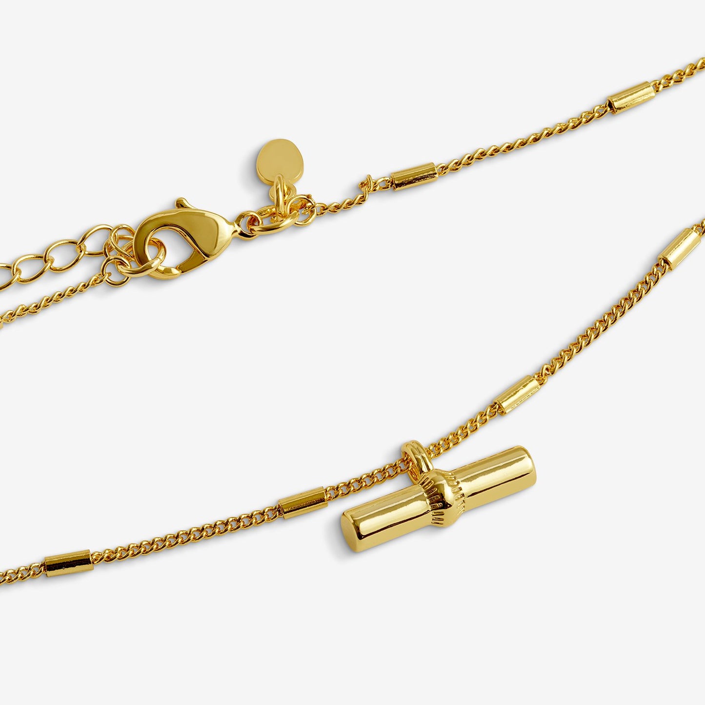 Joma Jewellery Classic Collection T-Bar Necklace In Gold Plating