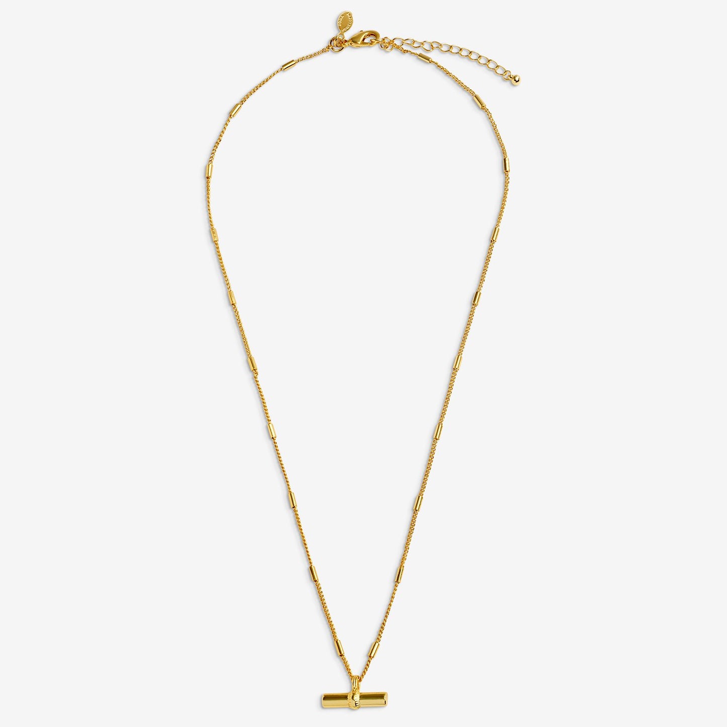 Joma Jewellery Classic Collection T-Bar Necklace In Gold Plating