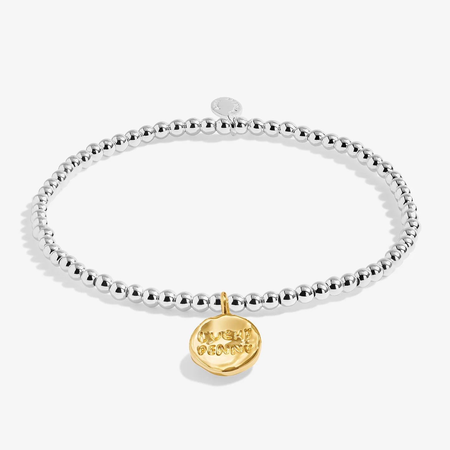 Joma Jewellery A Little 'Lucky Penny' Bracelet In Silver and Gold Plating