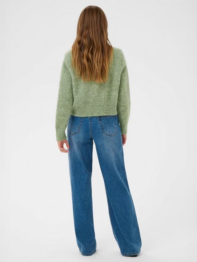 KAFFE Melania Knit Cardigan in Sea Spray Melange