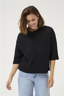 KAFFE Sevita Pullover in Black Deep
