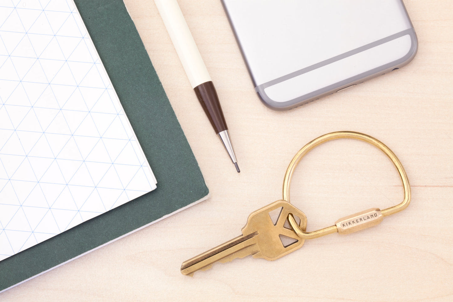 Kikkerland Brass Keyring