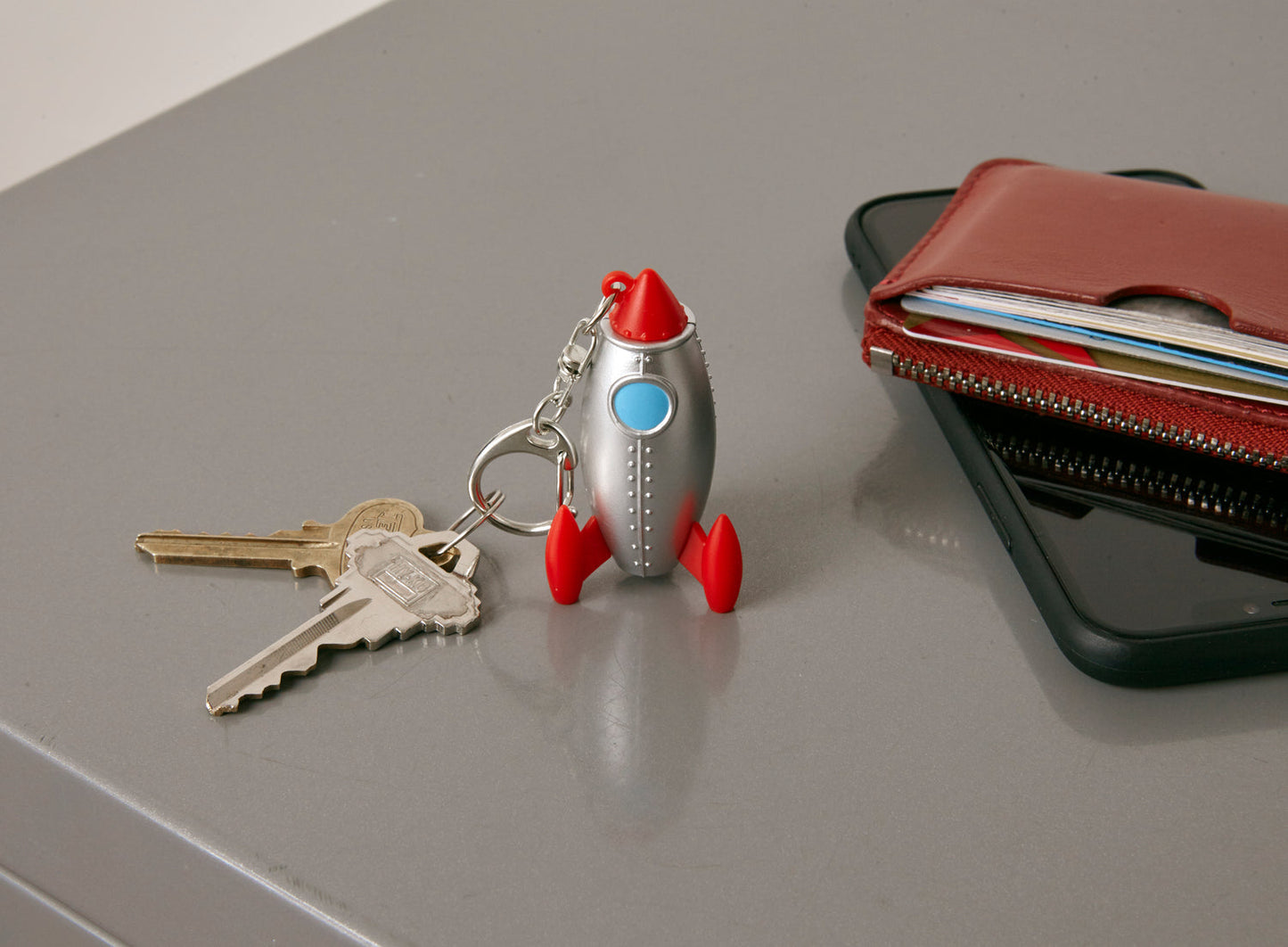 Kikkerland Rocket Led & Sound Keychain