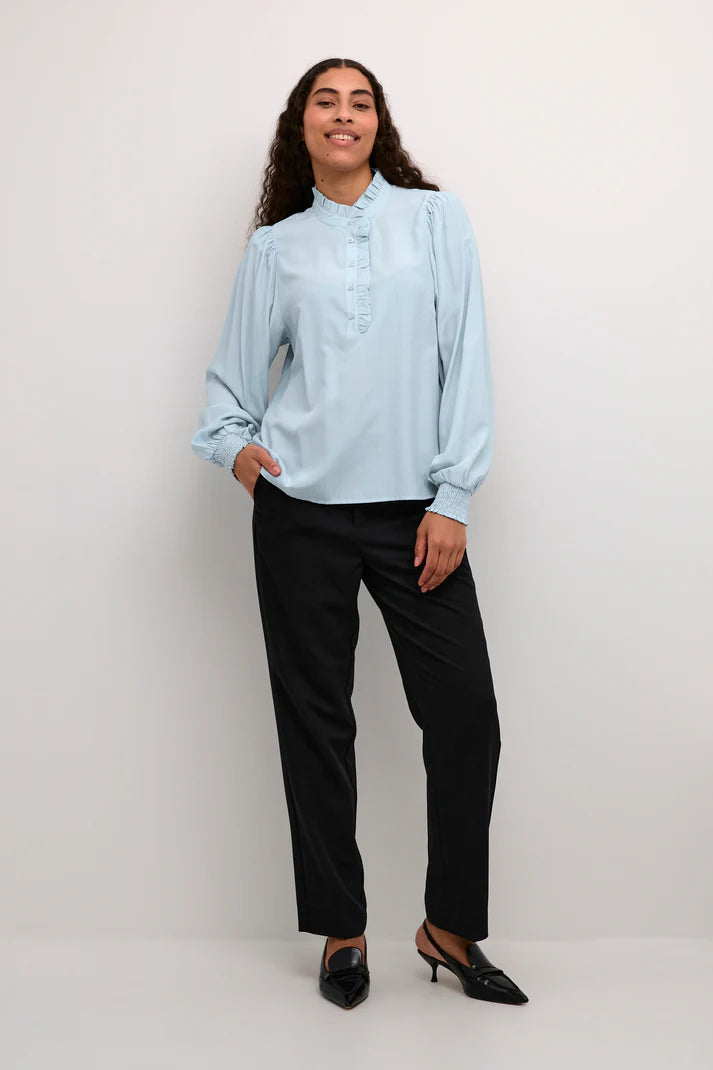 KAFFE Dorit Blouse in Celestial Blue