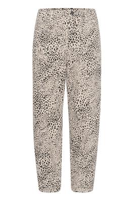 Kaffe Lisa Cropped Jeans in Abstract Leopard