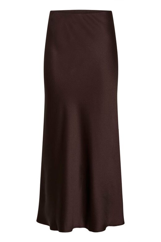 Kaffe Lotte Skirt in Coffee Bean