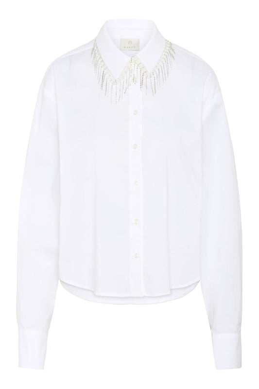 Kaffe Roxanne Shirt in Optical White
