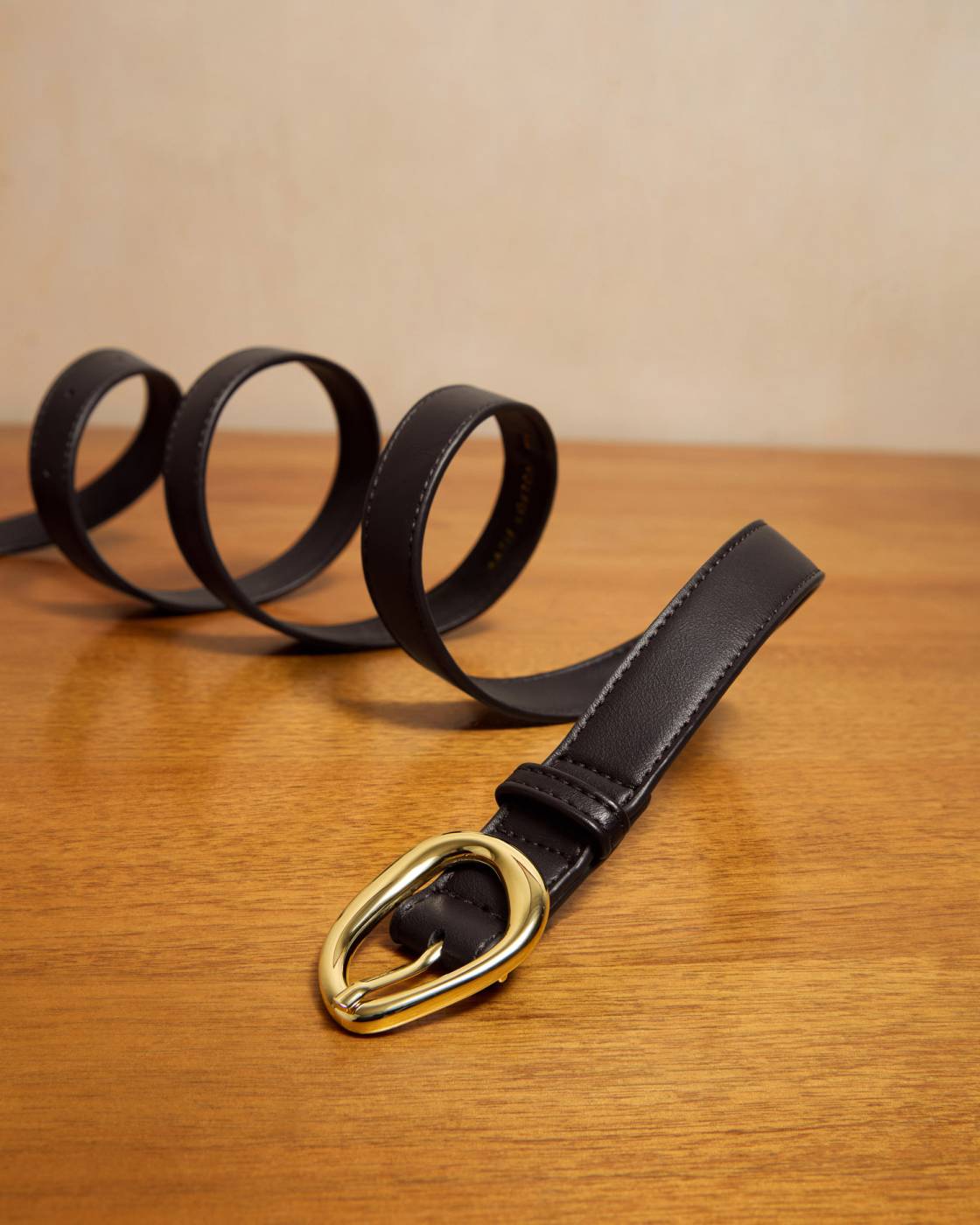 Katie Loxton Organic Buckle Belt in Bitter Chocolate