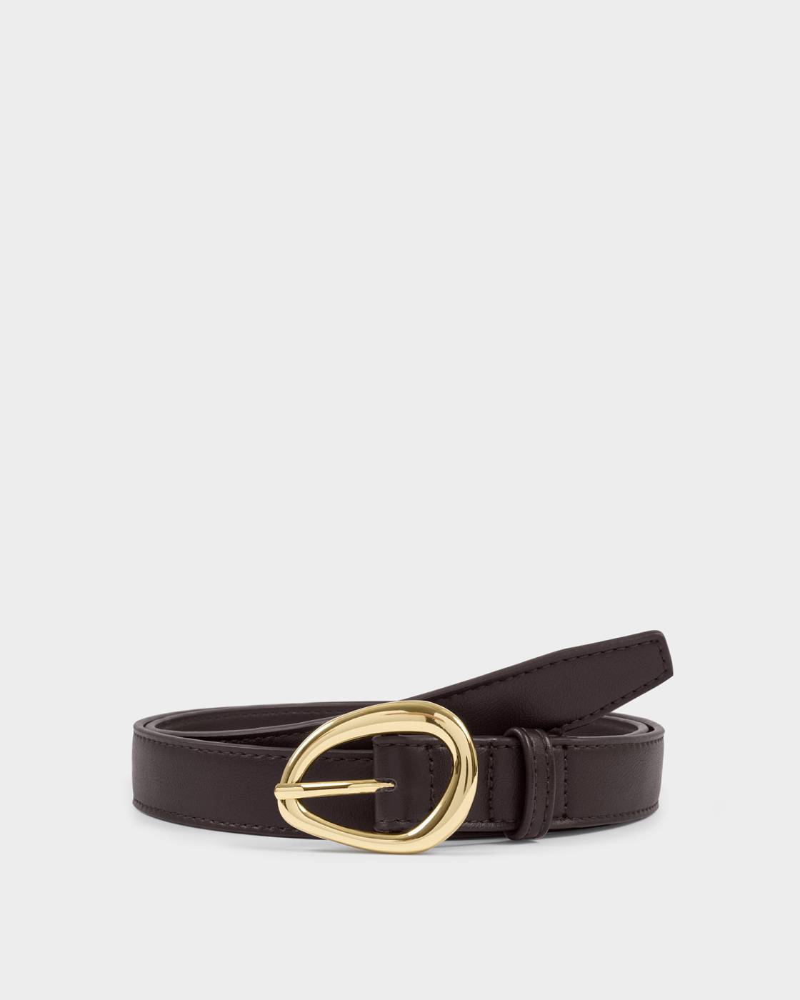 Katie Loxton Organic Buckle Belt in Bitter Chocolate