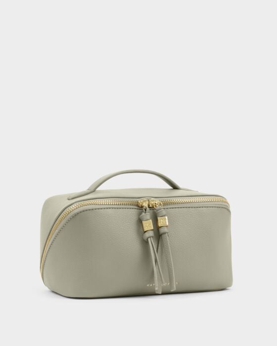 Katie Loxton Soho Medium Make Up/ Wash Bag in Green Mist
