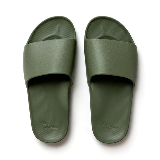 Archies Olive Arch Support Slides - Classic