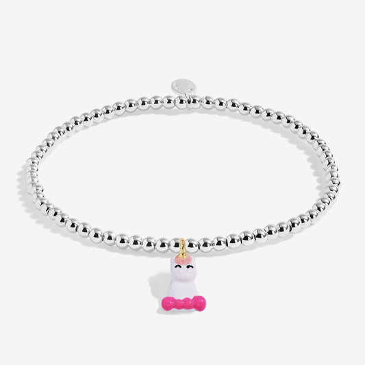 Kids' A Little Jomees 'Born To Sparkle' Bracelet In Silver and Gold Plating with unicorn charm