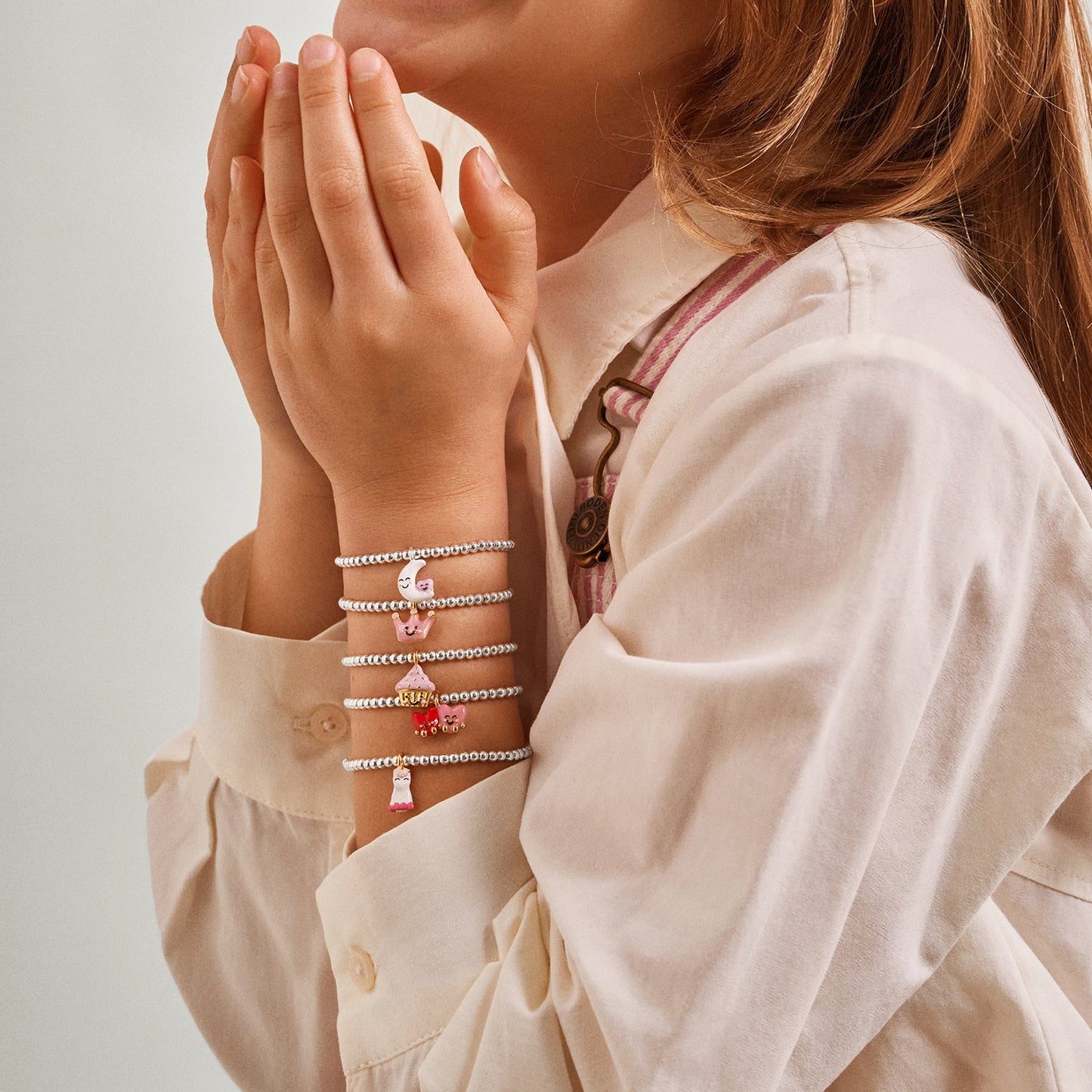 Joma Jewellery Kids' A Little Jomees 'Love You To The Moon And Back' Bracelet In Silver and Gold Plating