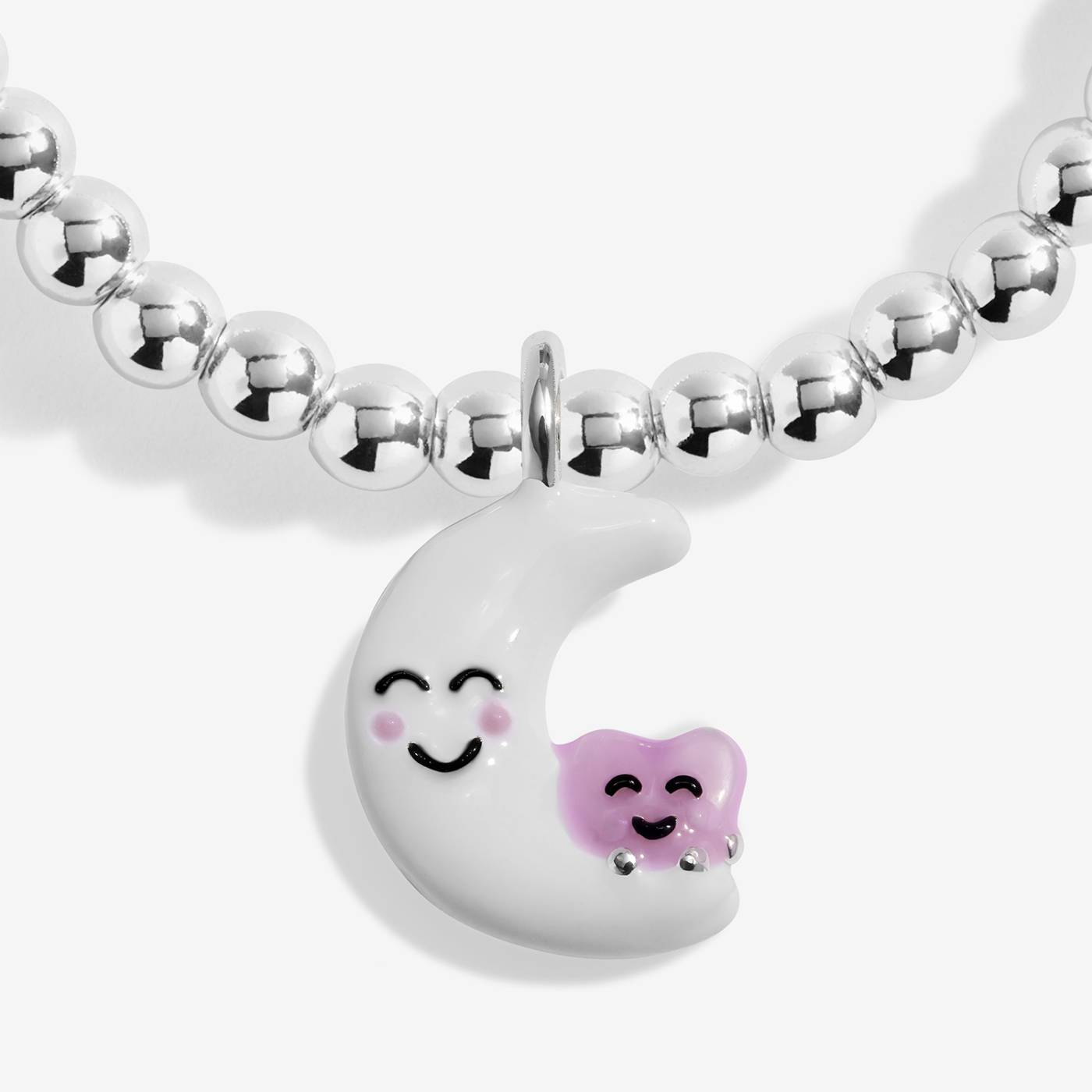 Joma Jewellery Kids' A Little Jomees 'Love You To The Moon And Back' Bracelet In Silver and Gold Plating