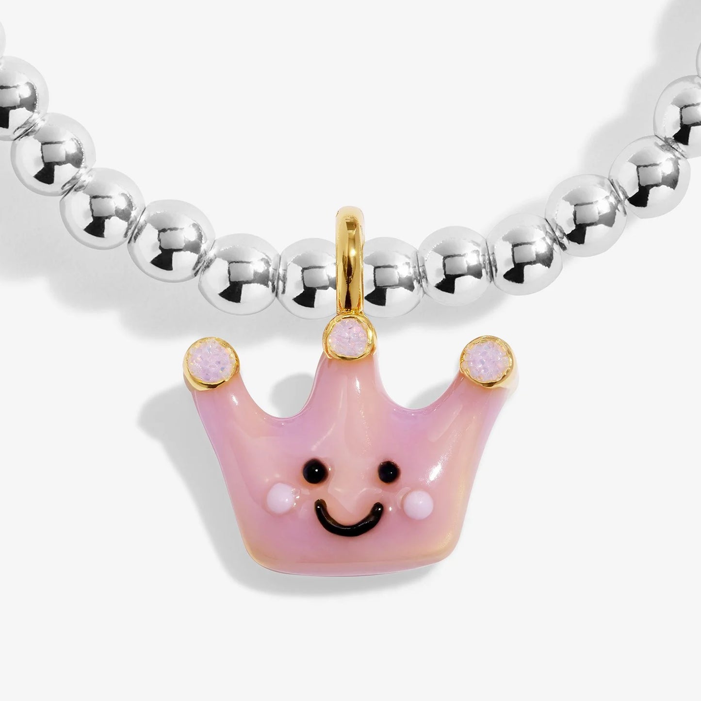 Joma Jewellery Kids' A Little Jomees 'Perfect Princess' Bracelet In Silver and Gold Plating