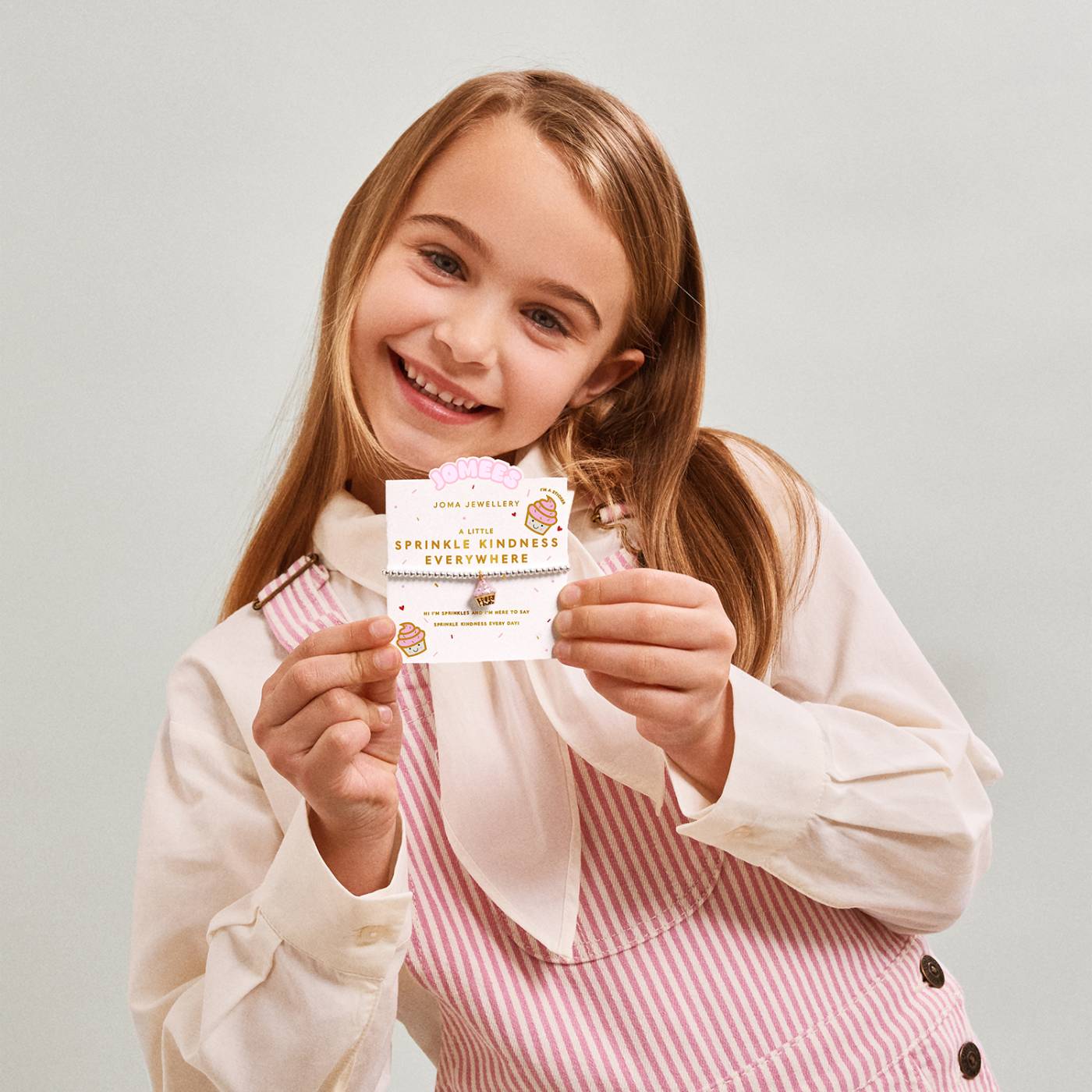 Kids' A Little Jomees 'Sprinkle Kindness Everywhere' Bracelet In Silver and Gold Plating