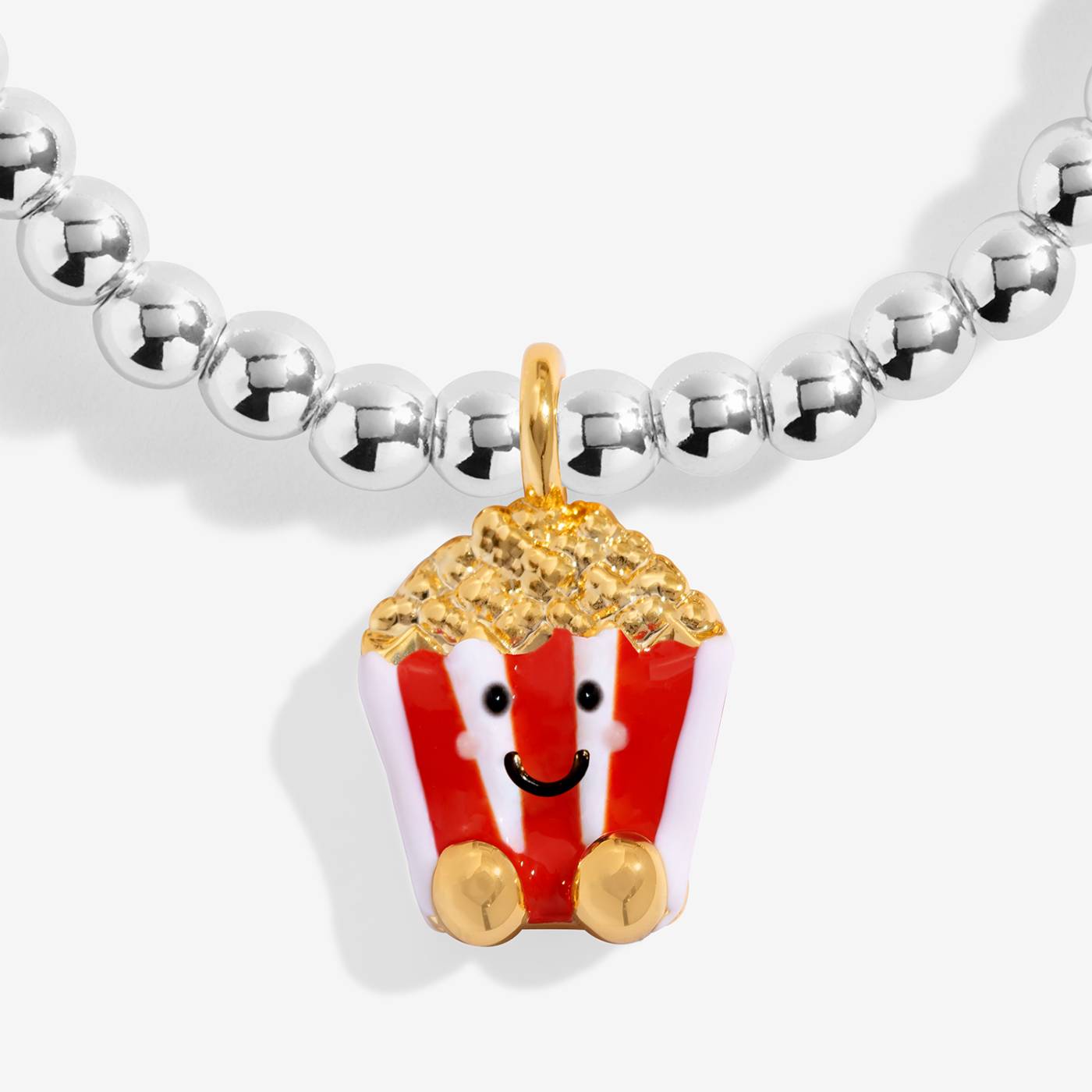 Joma Jewellery Kids' A Little Jomees 'You're Popping Amazing' Bracelet In Silver and Gold Plating