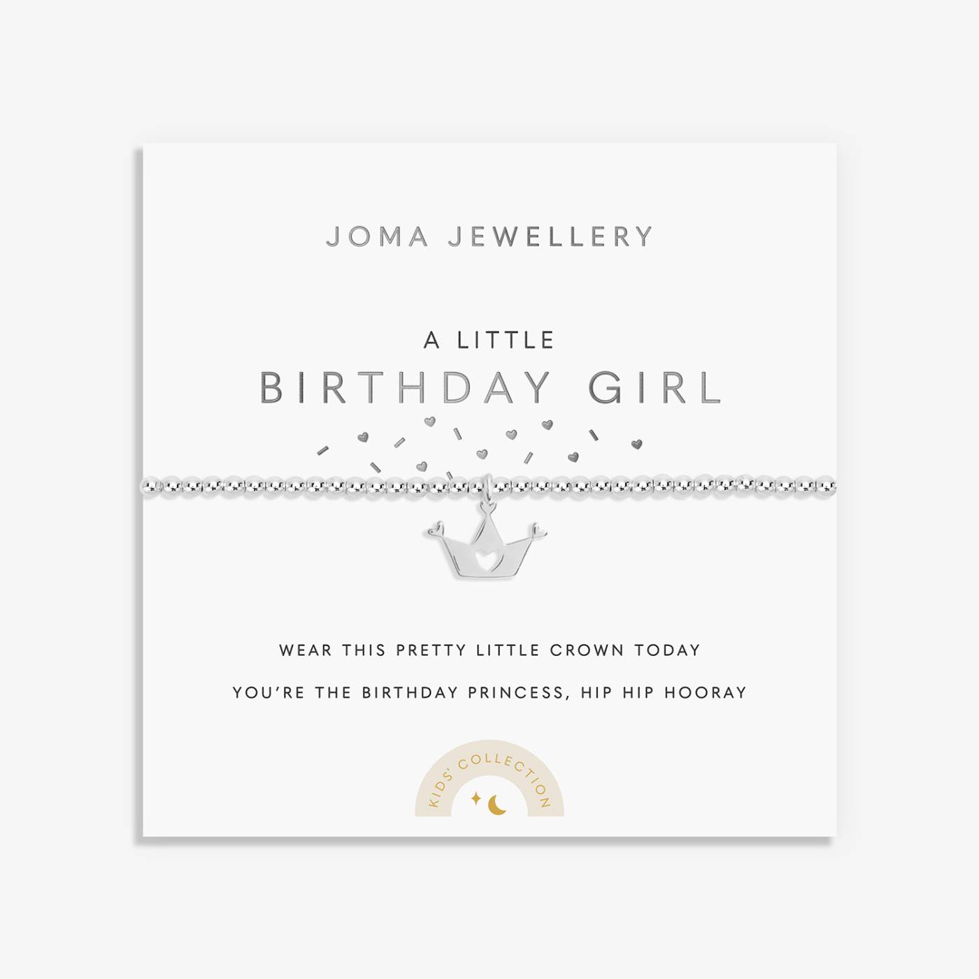 Joma Jewellery Kids' A Little 'Birthday Girl' Bracelet