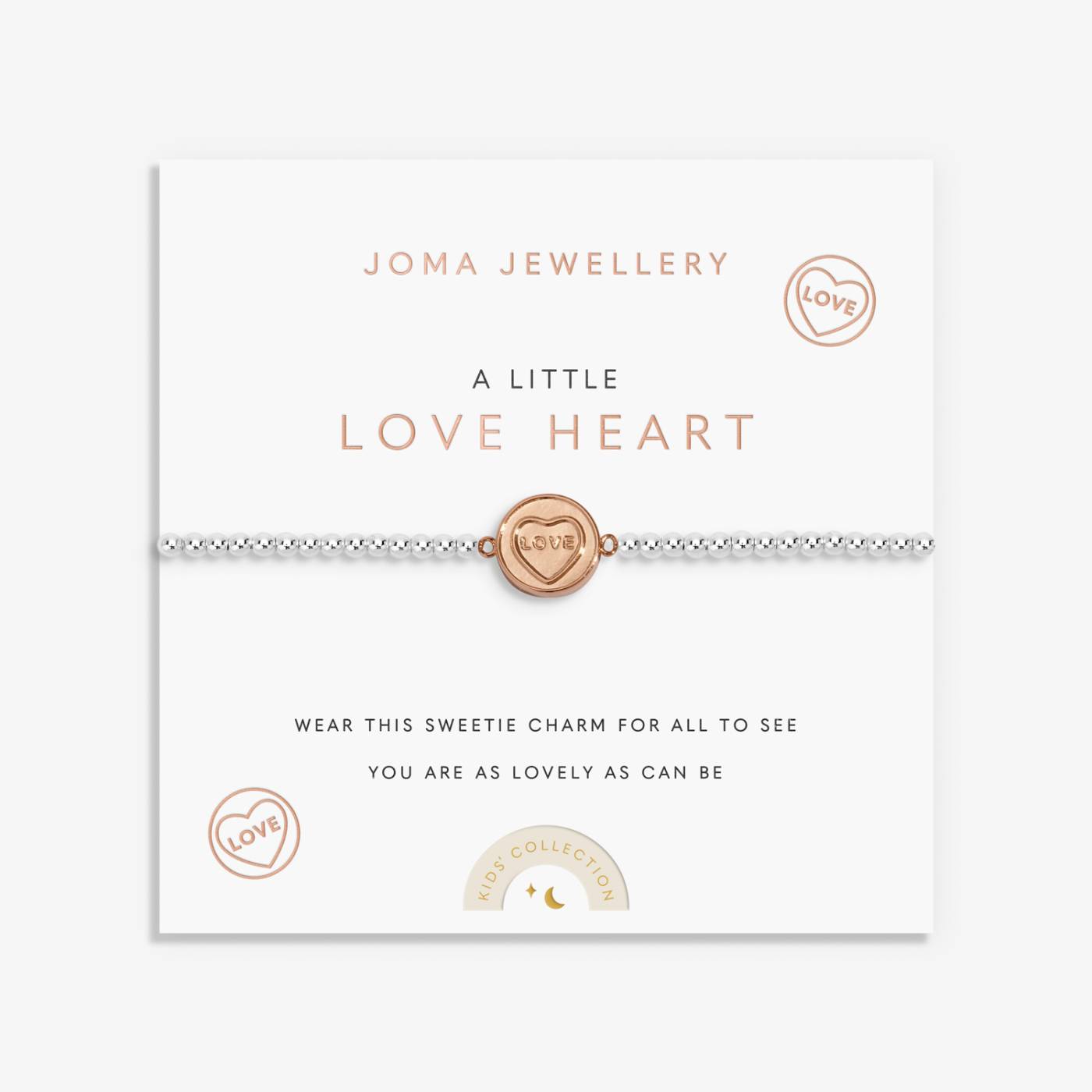 Joma Jewellery Kids' A Little 'Love Heart' Bracelet