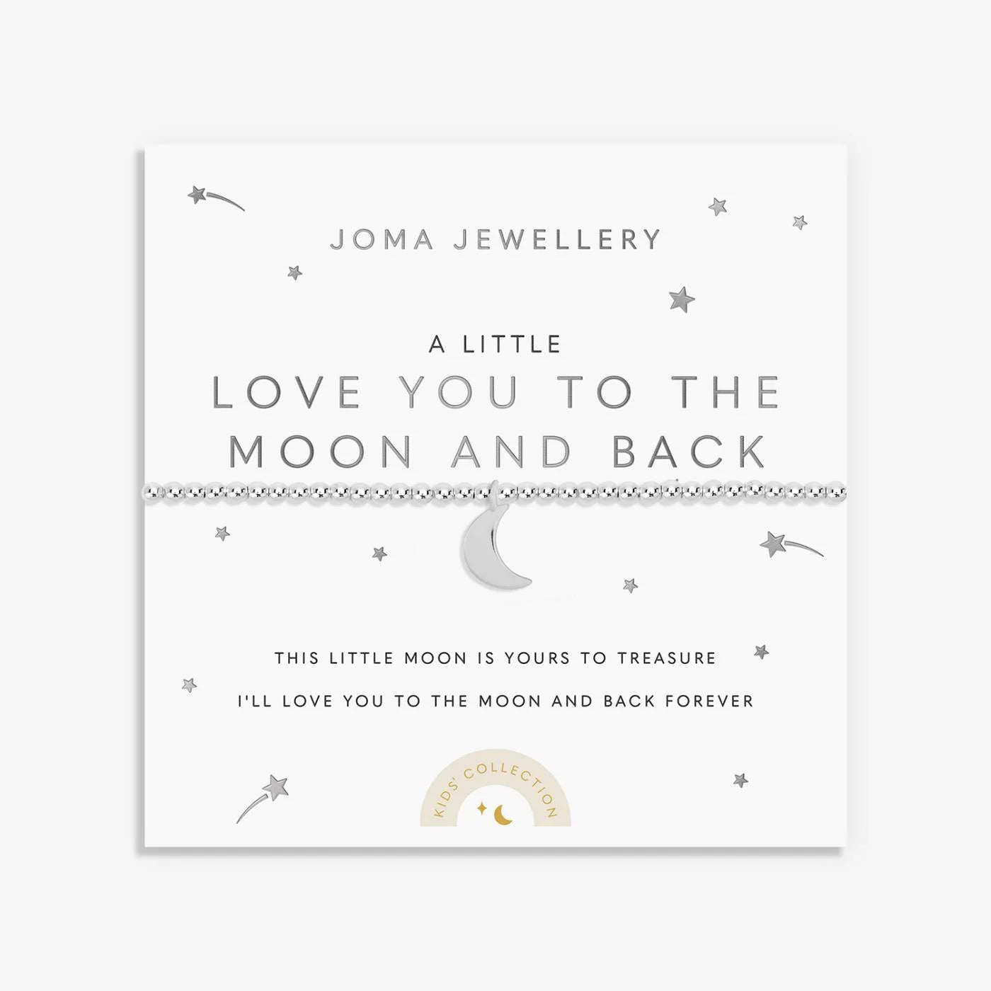 Joma Jewellery Kids' A Little 'Love You To The Moon And Back' Bracelet
