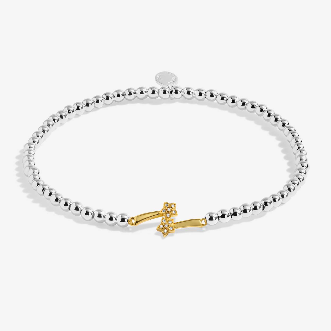 Kids' A Little 'Shine Bright On Your Birthday' Bracelet In Silver and Gold Plating