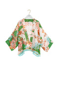 One Hundred Starts Kitsch Bouquet Green Kimono