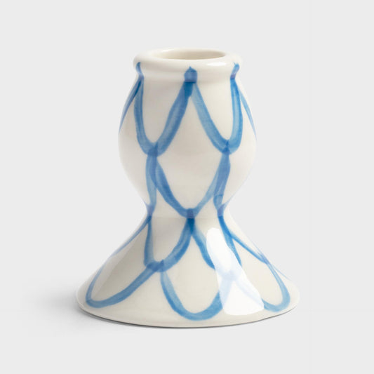 &Klevering Candle Holder in Sirène Blue