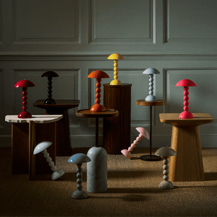 Addison Ross Cappuccino Bobbin LED Lamp