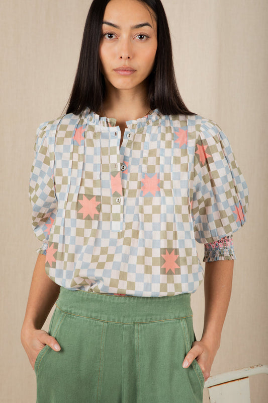 Bonte London Loane Shirt in Multi Print
