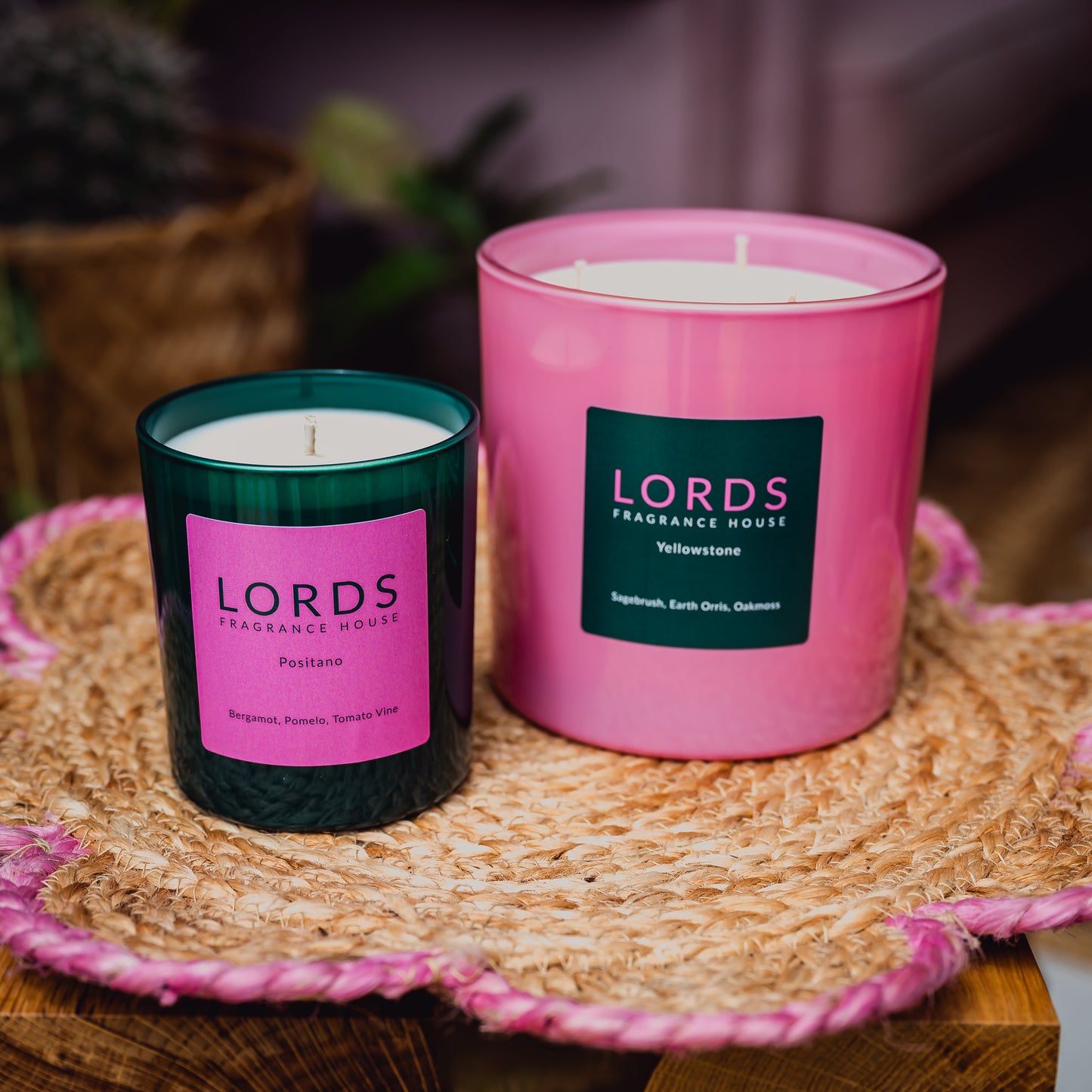 LORDS Fragrance House - Three Wick Candle - Kaikoura - Green Glass