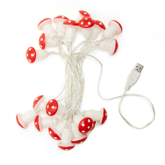 Kikkerland 20 Mushroom Led String Lights