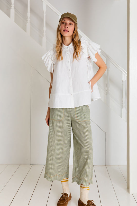Bonte London White Lina Top