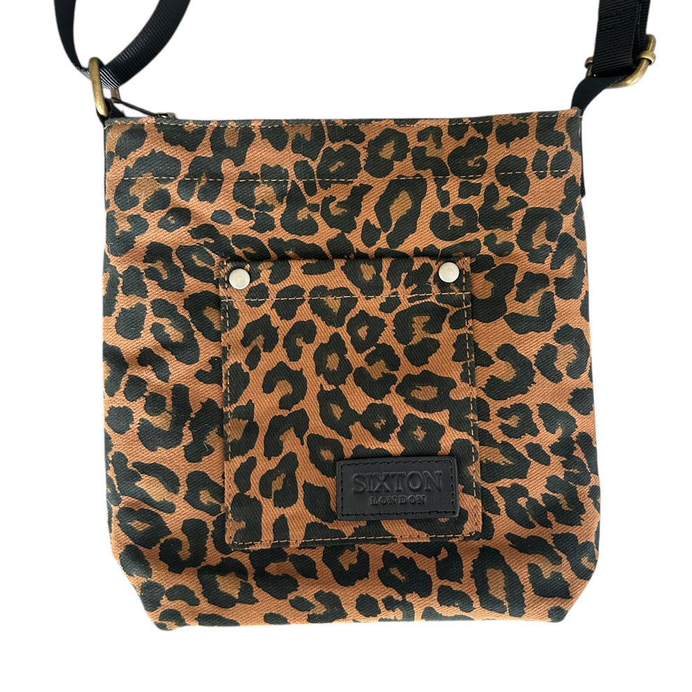 Sixton Lisbon City Bag in Brown Leopard Print
