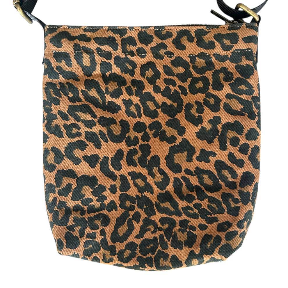 Sixton Lisbon City Bag in Brown Leopard Print